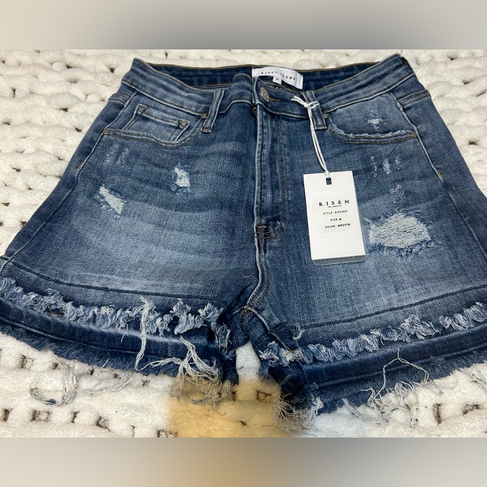 Risen Medium Jean Shorts NWT 3” Inseam